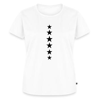 sterne - Frauen Premium Bio T-Shirt - Weiß - Vorne - AI Model Female 172 dark (172cm)
