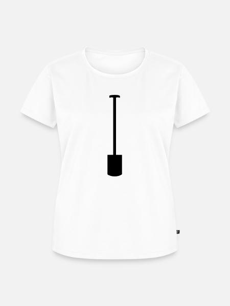 Spaten - Schaufel - Frauen Premium Bio T-Shirt - Weiß