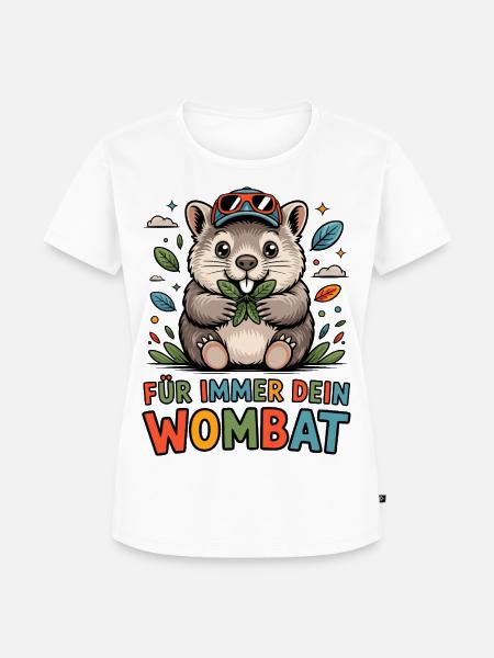 Dein Wombat - Frauen Premium Bio T-Shirt - Weiß