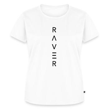 RAVER Vertical - Women's Premium Organic T-shirt - white - Front - AI Model Female 172 dark (172cm)