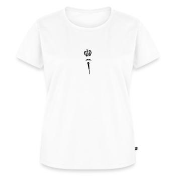 Freddie Queen pride Stolz - Frauen Premium Bio T-Shirt - Weiß - Vorne - AI Model Female 172 dark (172cm)