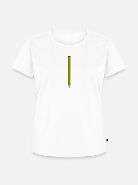 bleistift - Frauen Premium Bio T-Shirt - Weiß