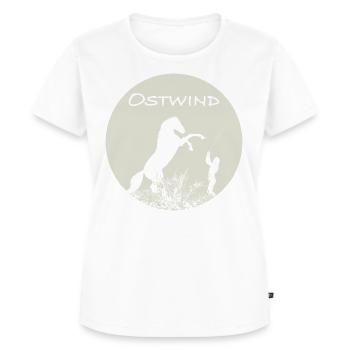 OSTWIND Aufbruch Nach Ora Freiheitsdressur - Frauen Premium Bio T-Shirt - Weiß - Vorne - AI Model Female 172 dark (172cm)