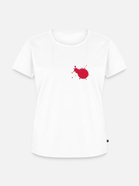 Fleck, blut - Frauen Premium Bio T-Shirt - Weiß