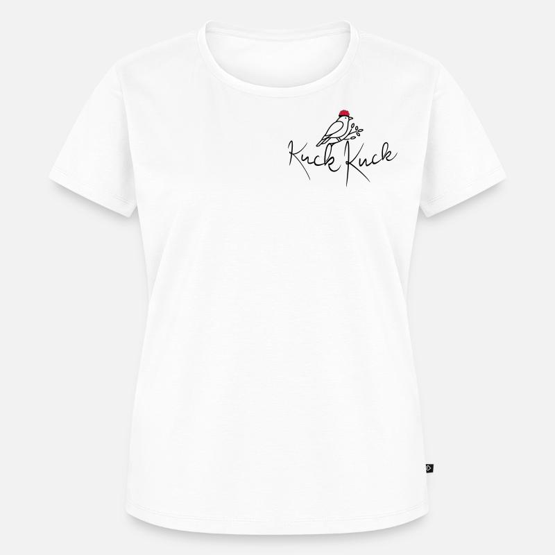 Coucou ruf - Coucou coucou - T-shirt Premium bio Femme - blanc