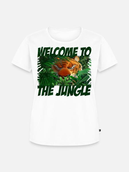 Das Dschungelbuch Willkommen Im Dschungel - Frauen Premium Bio T-Shirt - Weiß