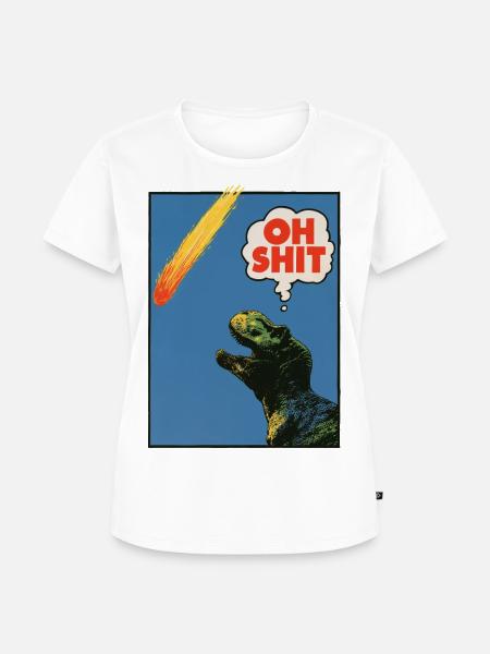 Oh Shit! - Extinction! - Frauen Premium Bio T-Shirt - Weiß