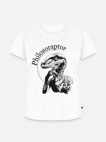 Philosoraptor - Frauen Premium Bio T-Shirt - Weiß