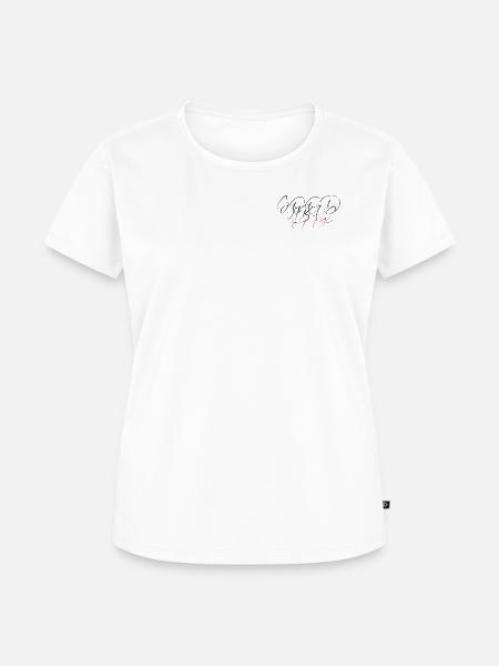 G00d Vibes Only - Frauen Premium Bio T-Shirt - Weiß