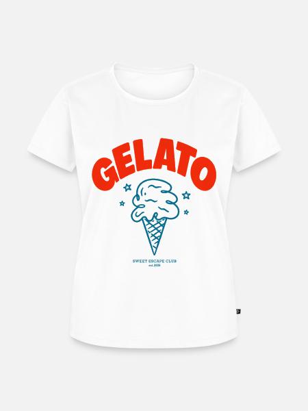 Gelato Italia - Frauen Premium Bio T-Shirt - Weiß