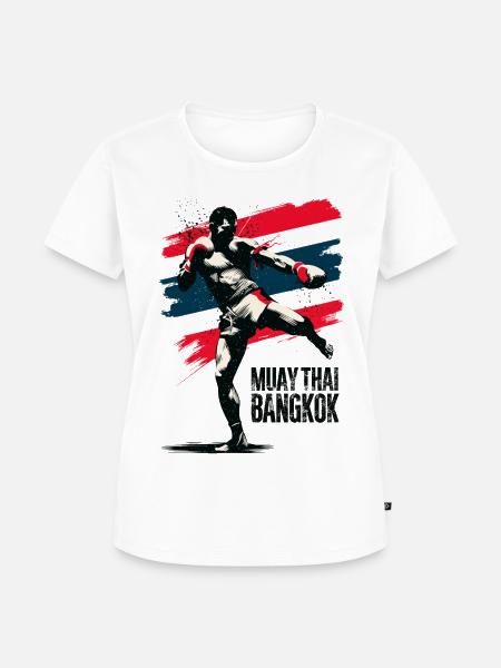 Muay Thai Bangkok - Frauen Premium Bio T-Shirt - Weiß