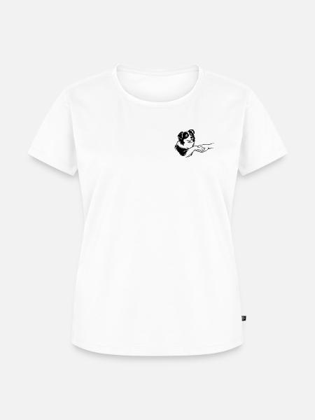 Ein Versprechen auf vier Pfoten - Frauen Premium Bio T-Shirt - Weiß
