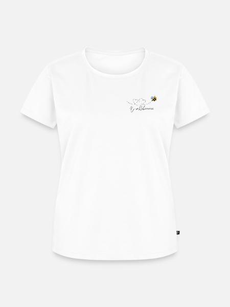 Bumblebee Liebe - Frauen Premium Bio T-Shirt - Weiß