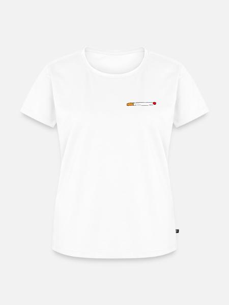 Zigarette - Frauen Premium Bio T-Shirt - Weiß