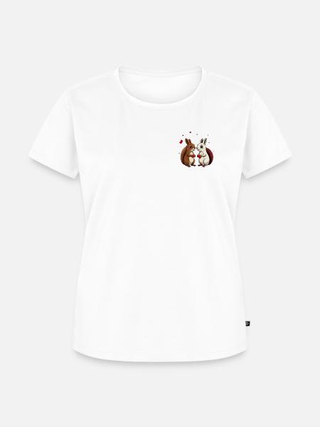 Zwei Eichhörnchen - Frauen Premium Bio T-Shirt - Weiß