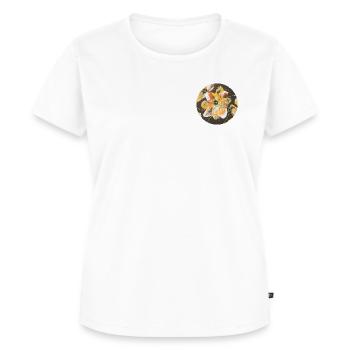 Creative play of colours hand-painted by Martina Eßer - Women's Premium Organic T-shirt - white - Front - AI Model Female 172 dark (172cm)