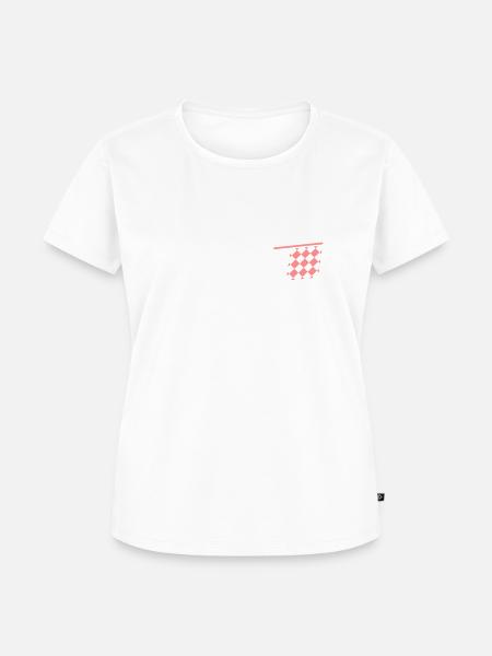 Zielflagge Abseits - anpassbar - Frauen Premium Bio T-Shirt - Weiß