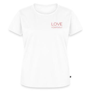 Love yourself - Frauen Premium Bio T-Shirt - Weiß - Vorne - AI Model Female 172 dark (172cm)