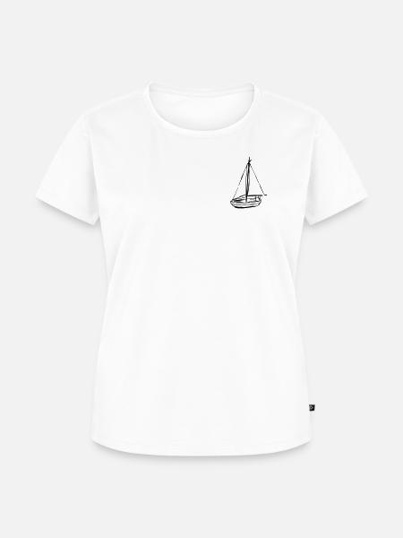 Boot - Frauen Premium Bio T-Shirt - Weiß