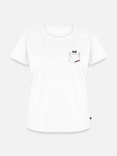 Brusttasche - Frauen Premium Bio T-Shirt - Weiß