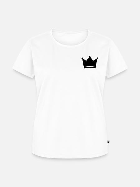 Krone - Frauen Premium Bio T-Shirt - Weiß