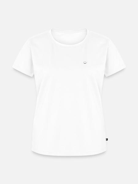 Kleines Lächeln - Frauen Premium Bio T-Shirt - Weiß