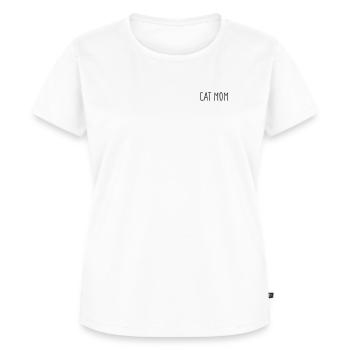 cat mom - for cat mums / mistresses - Women's Premium Organic T-shirt - white - Front - AI Model Female 172 dark (172cm)