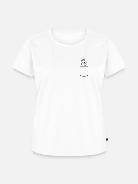 Moin in der Tasche - Frauen Premium Bio T-Shirt - Weiß