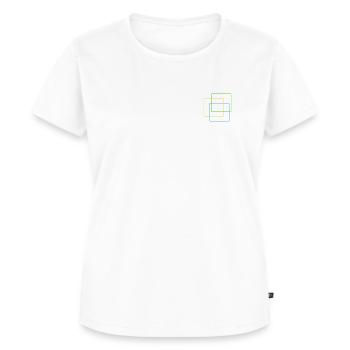 Rechtecke - Frauen Premium Bio T-Shirt - Weiß - Vorne - AI Model Female 172 dark (172cm)