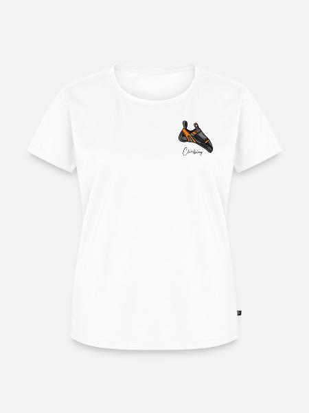 Klettern - Kletterschuh - Frauen Premium Bio T-Shirt - Weiß