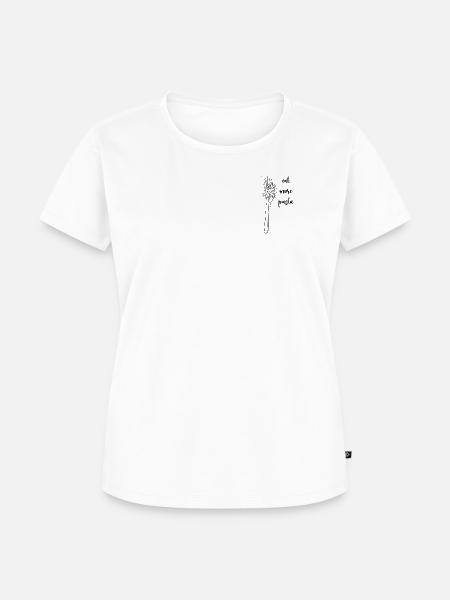 eat more pasta - Frauen Premium Bio T-Shirt - Weiß