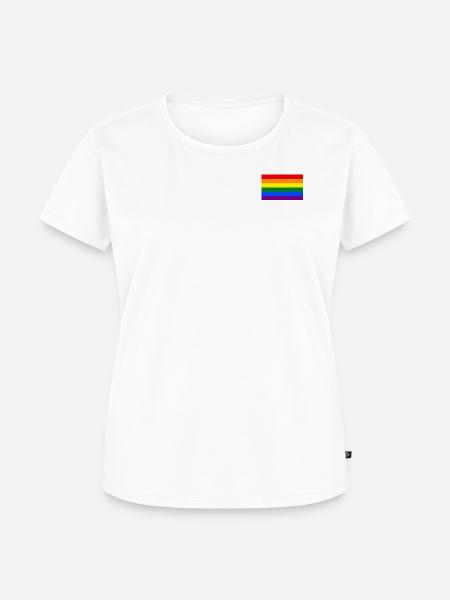 Gay Pride Flag svg - Frauen Premium Bio T-Shirt - Weiß