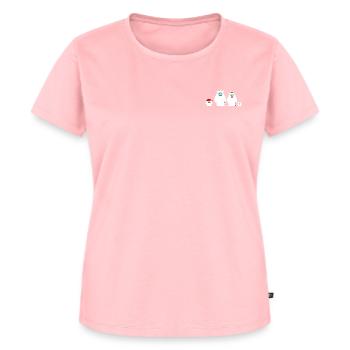 Yeti | Charaktere | Familie - Frauen Premium Bio T-Shirt - Rosa - Vorne - AI Model Female 172 dark (172cm)
