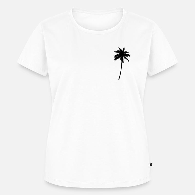 Palm Tree - Palm Tree Palm Tree Black - Women's Premium Organic T-shirt - white