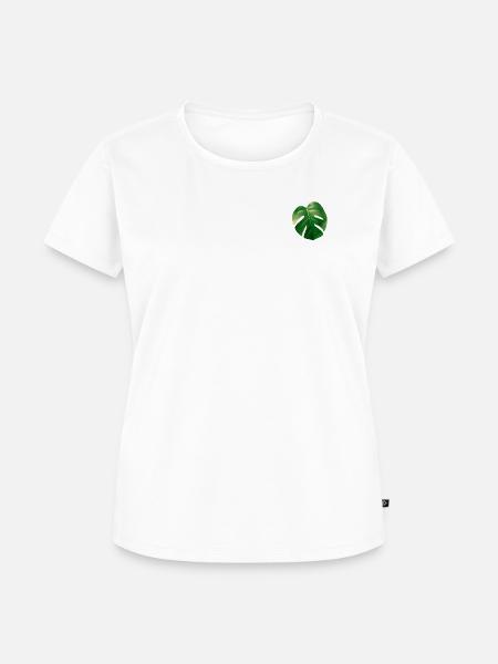 Blatt - Frauen Premium Bio T-Shirt - Weiß