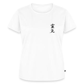 Reiki - Frauen Premium Bio T-Shirt - Weiß - Vorne - AI Model Female 172 dark (172cm)
