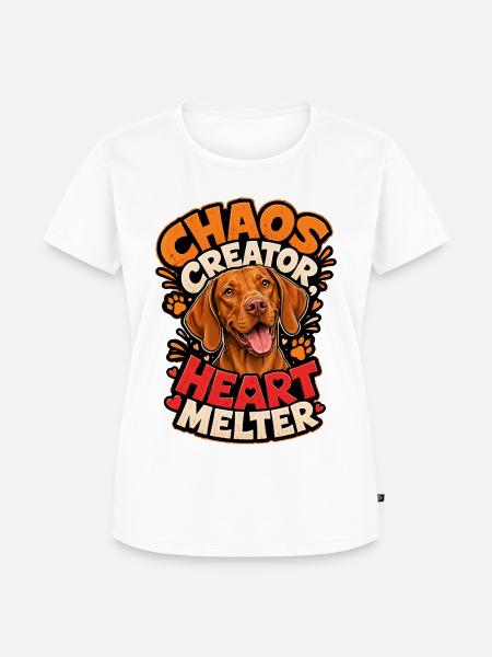 Ungarischer Pointer - Frauen Premium Bio T-Shirt - Weiß