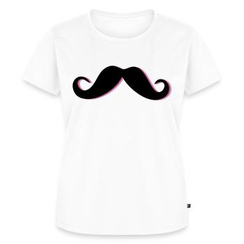 Funky Mustache - Frauen Premium Bio T-Shirt - Weiß - Vorne - AI Model Female 172 dark (172cm)