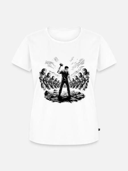 Der letzte Widerstand - Frauen Premium Bio T-Shirt - Weiß