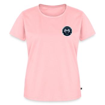 Künstliche Intelligenz - Deep Learning Nerds Logo - Frauen Premium Bio T-Shirt - Rosa - Vorne - AI Model Female 172 dark (172cm)
