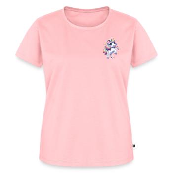 Kleines Einhorn - Frauen Premium Bio T-Shirt - Rosa - Vorne - AI Model Female 172 dark (172cm)