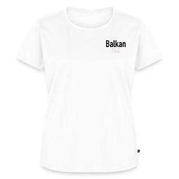 Chemise Balkan Babe, idée cadeau des Balkans - T-shirt Premium bio Femme - blanc - Devant - AI Model Female 172 dark (172cm)