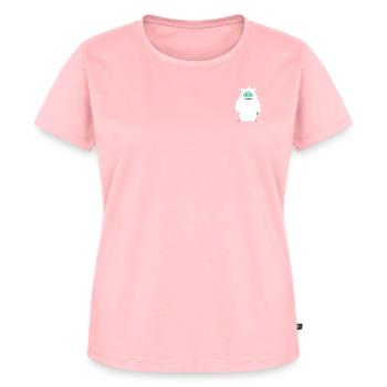 Mister Yeti - Charakter - Frauen Premium Bio T-Shirt - Rosa - Vorne - AI Model Female 172 dark (172cm)