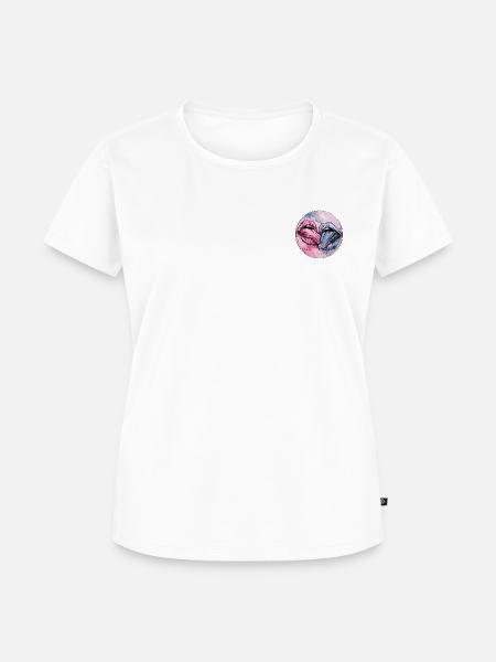 Kissing Circle - Frauen Premium Bio T-Shirt - Weiß