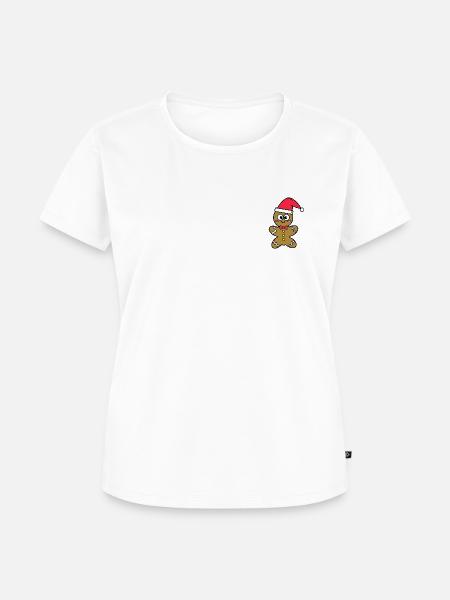 Lebkuchenmann - Frauen Premium Bio T-Shirt - Weiß