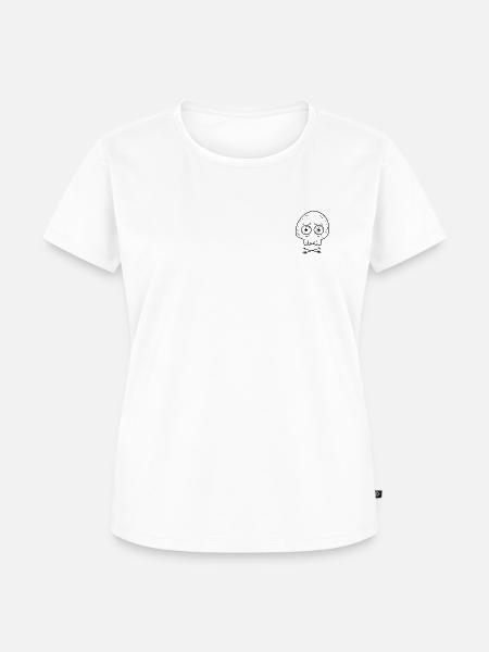Totenkopf - Frauen Premium Bio T-Shirt - Weiß