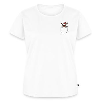 Sacs Renne Transparent - T-shirt Premium bio Femme - blanc - Devant - AI Model Female 172 dark (172cm)