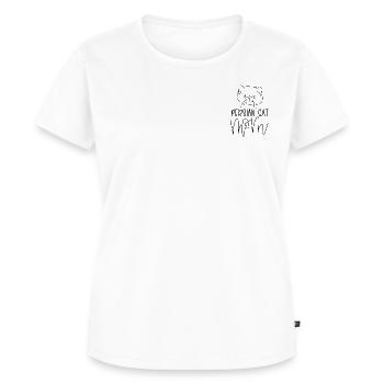 Cat Mom Persian | Perserkatze - Frauen Premium Bio T-Shirt - Weiß - Vorne - AI Model Female 172 dark (172cm)