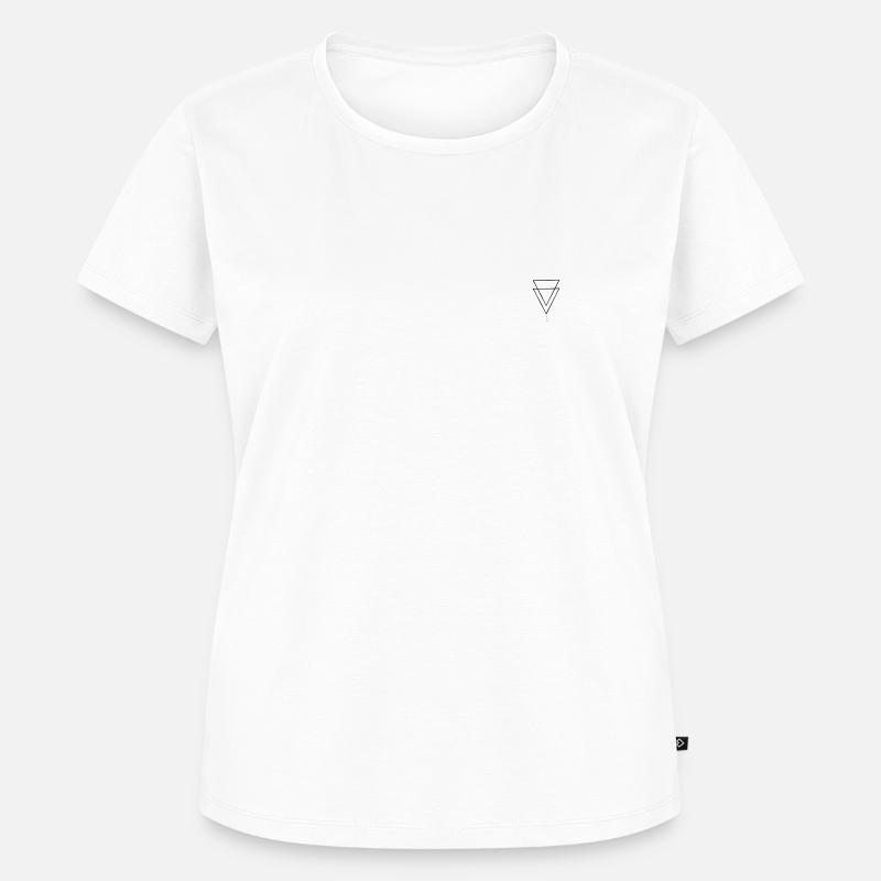 Triangle design mountains - Women's Premium Organic T-shirt - white