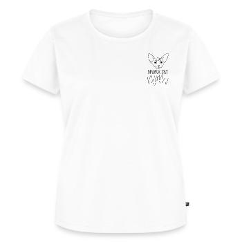 Cat Mom Sphynx | Sphynx Katze - Frauen Premium Bio T-Shirt - Weiß - Vorne - AI Model Female 172 dark (172cm)